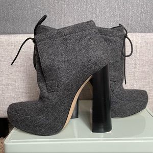 Alexander Wang Grey Wool Booties